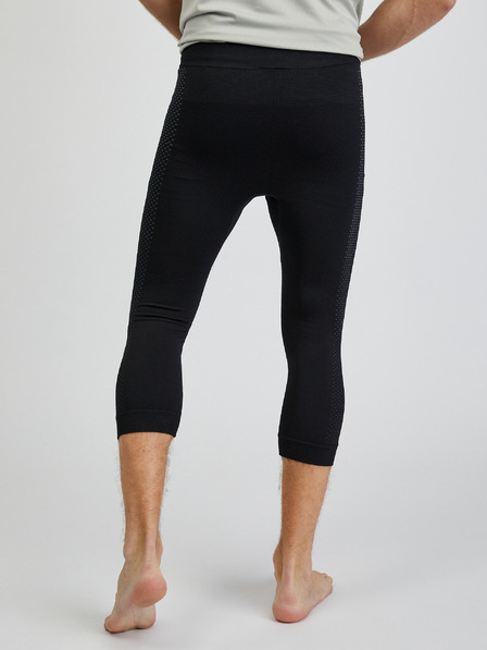 Craft Fekete férfi háromnegyedes termikus leggings Craft