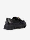 Geox Fekete női bőr platform papucs Geox Vilde