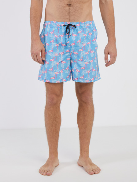 Jack & Jones Kék férfi mintás fürdőruha Jack & Jones Fiji Fiji