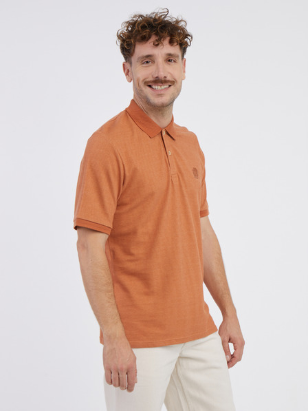 Jack & Jones Jack & Jones Caleb férfi tégla csíkos póló