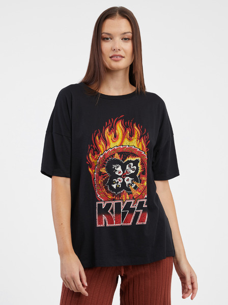 Noisy May Fekete női rövid ujjú póló Noisy May Ida Kiss Ida Kiss