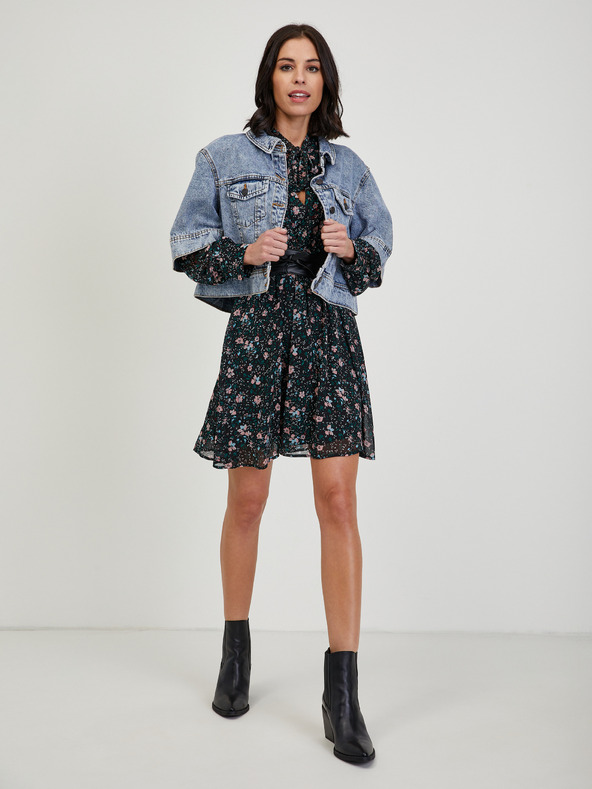 Orsay ORSAY fekete virágmintás női ruha