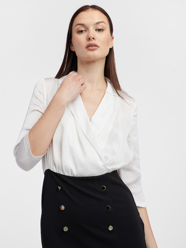 Orsay ORSAY Krémszínű és fekete női ruha