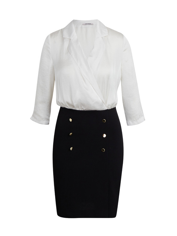 Orsay ORSAY Krémszínű és fekete női ruha