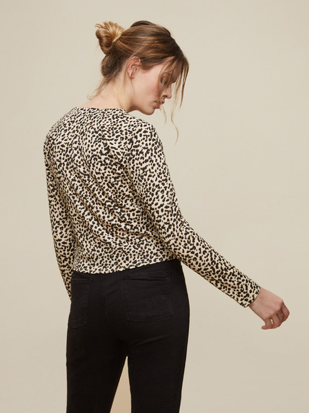 Dorothy Perkins Bézs színű rövid, mintás, gombos ing Dorothy Perkins