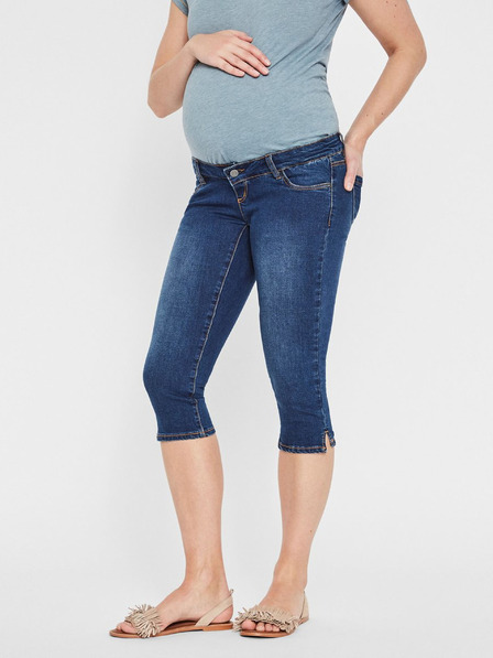 Mama.licious Kék kismama 3/4 Slim Fit farmernadrág Mama.licious Lola