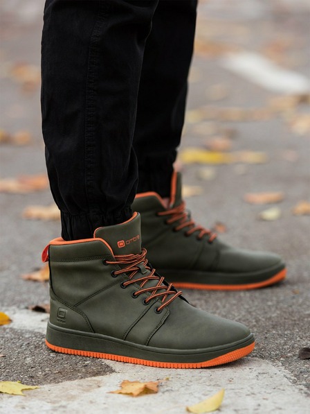 Ombre Clothing Khaki színű férfi bokacipő T311