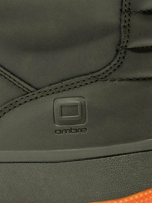 Ombre Clothing Khaki színű férfi bokacipő T311