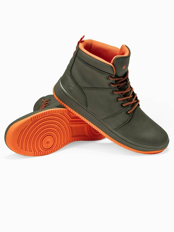 Ombre Clothing Khaki színű férfi bokacipő T311