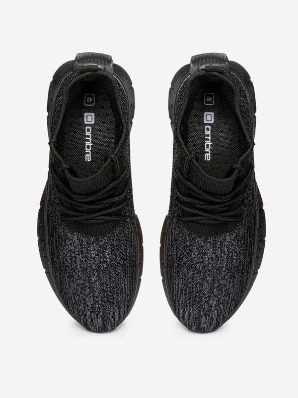 Ombre Clothing Fekete férfi barna tornacipő Ombre ruházat