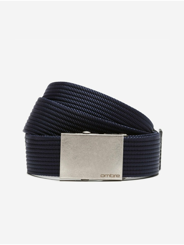 Ombre Clothing Sötétkék férfi öv Ombre ruházat