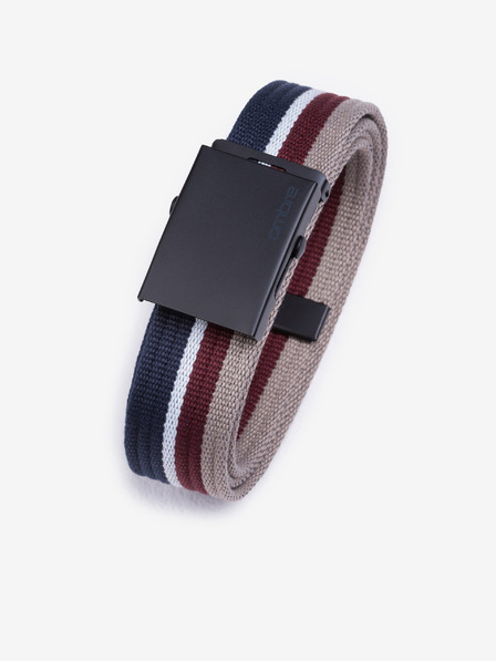 Ombre Clothing Bézs és kék férfi csíkos öv Ombre Ruházat
