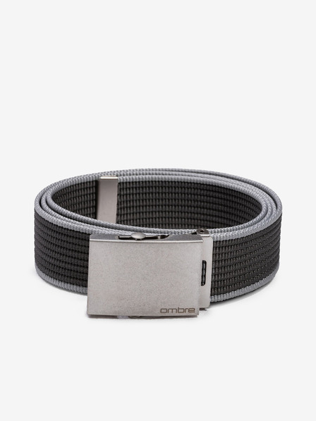 Ombre Clothing Férfi szövet öv - grafit A364