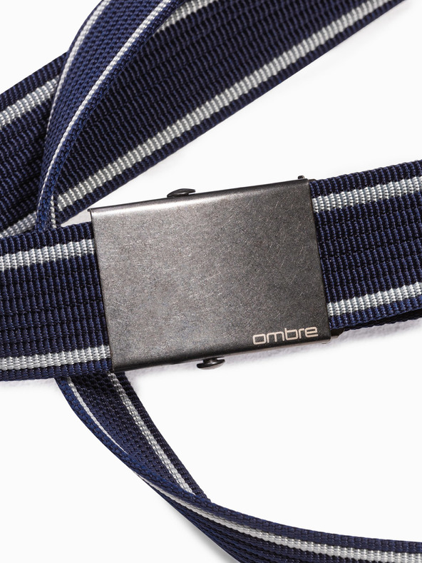 Ombre Clothing Sötétkék férfi Ombre Clothing szövet öv A028