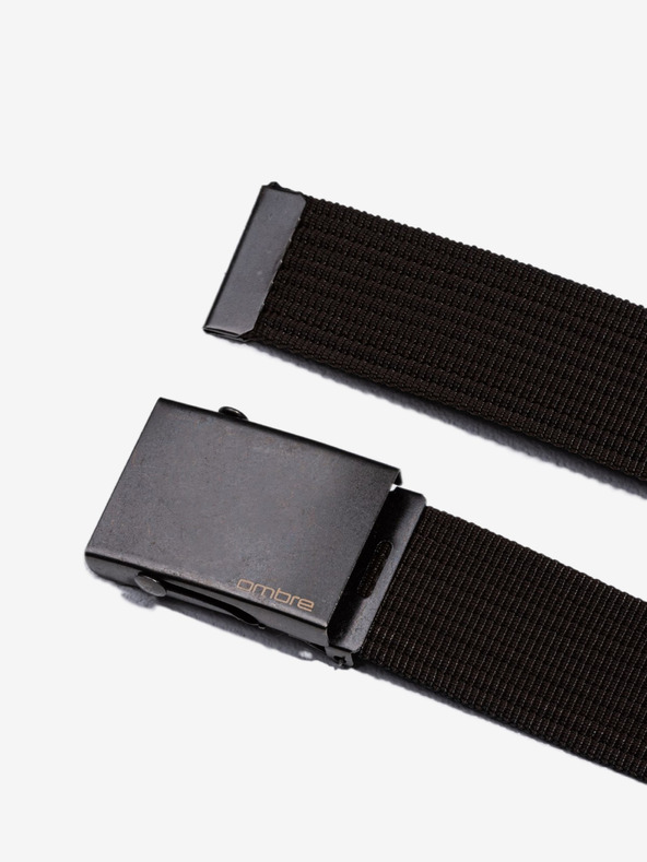 Ombre Clothing Fekete férfi szövet öv Ombre ruházat