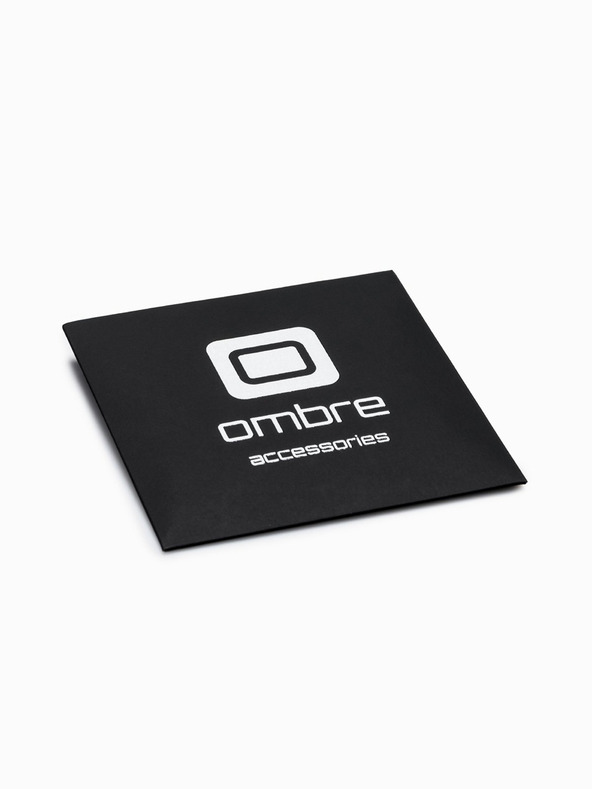 Ombre Clothing Fekete férfi bőr karkötő Ombre ruházat