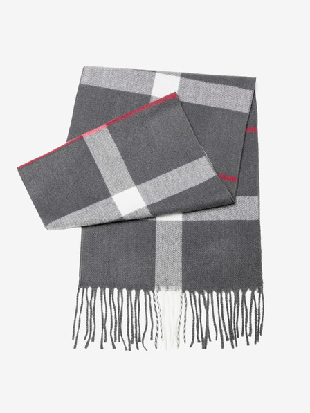 Ombre Clothing Férfi sál - szürke/fehér A408