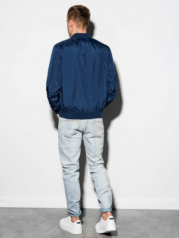 Ombre Clothing Férfi tavaszi bomberdzseki C439 - Navy