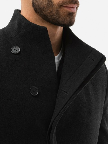 Ombre Clothing Fekete férfi ombre ruházati kabát C501