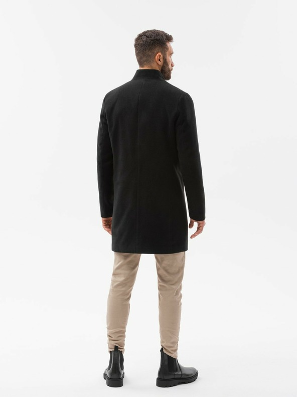 Ombre Clothing Fekete férfi ombre ruházati kabát C501