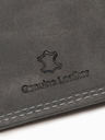 Ombre Clothing Szürke férfi bőr pénztárca Ombre ruházat