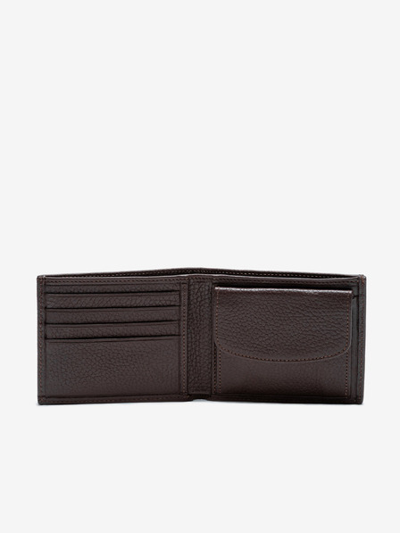 Ombre Clothing Barna férfi bőr pénztárca Ombre ruházat