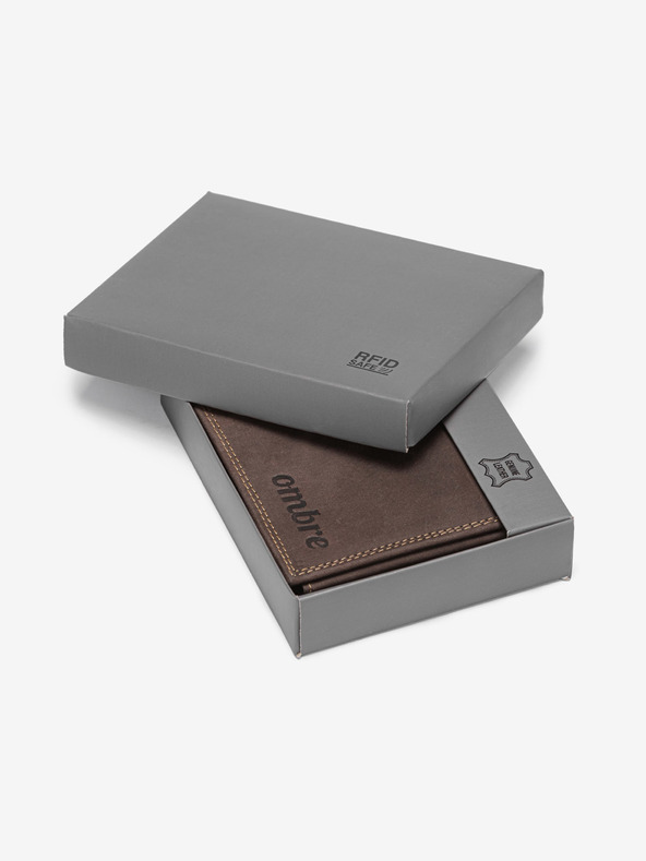 Ombre Clothing Férfi bőrtárca - barna A092