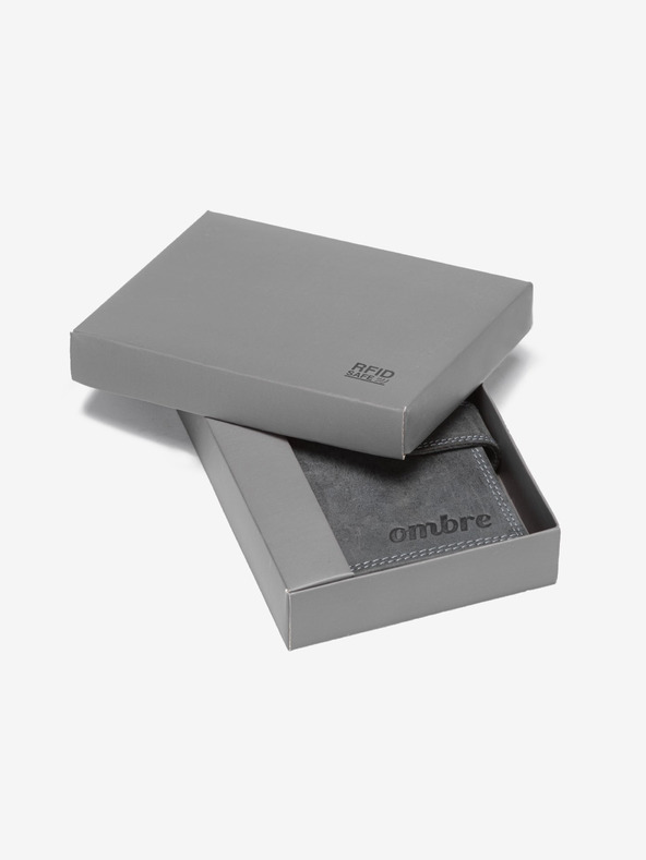 Ombre Clothing Férfi bőrtárca - fekete A091