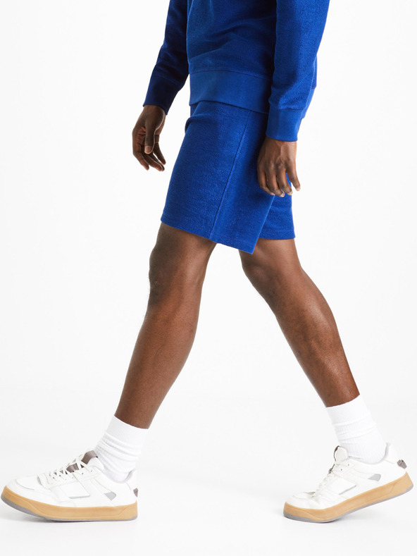 Celio Sötétkék férfi melegítőnadrág rövidnadrág Celio Doreverse