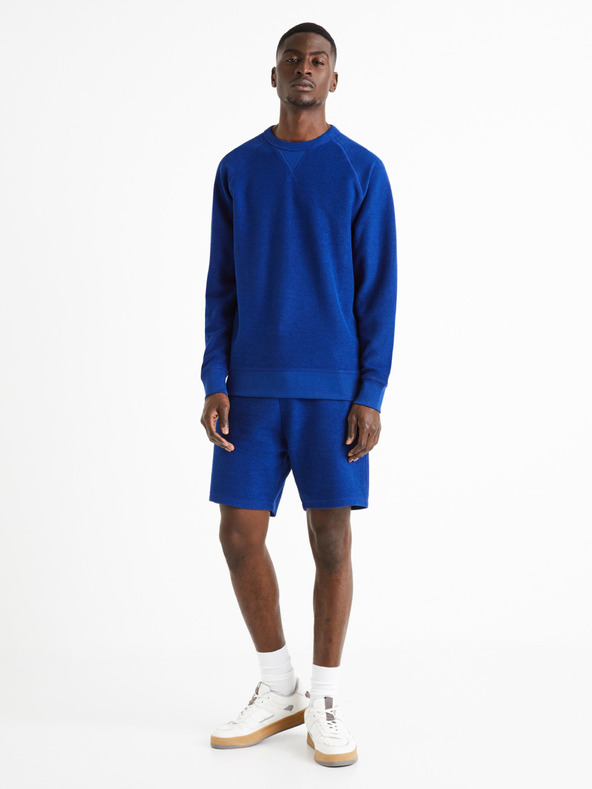 Celio Sötétkék férfi melegítőnadrág rövidnadrág Celio Doreverse