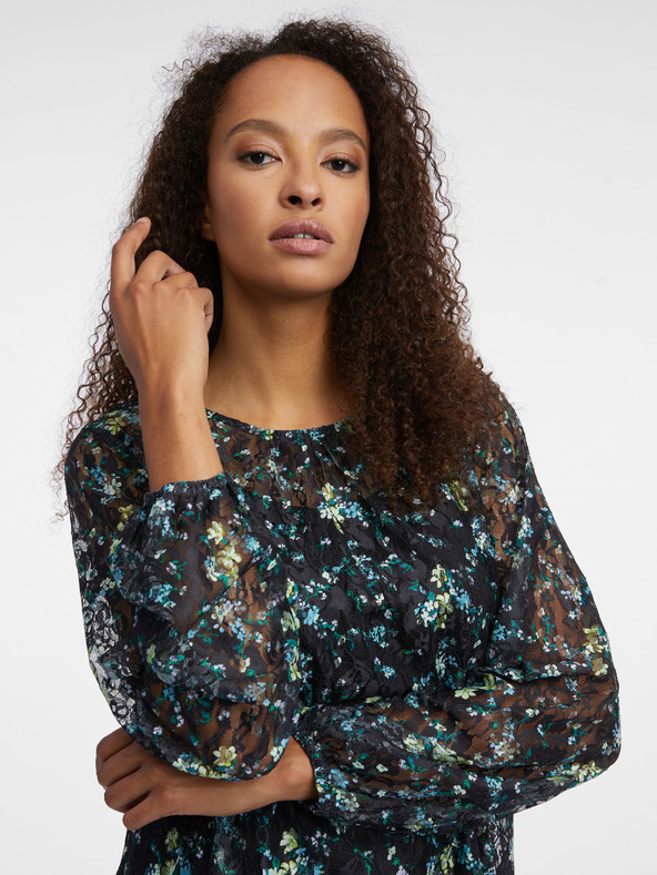 Orsay ORSAY fekete virágmintás női blúz