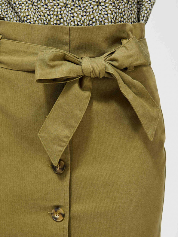 Moodo Khaki szoknya nyakkendővel Moodo