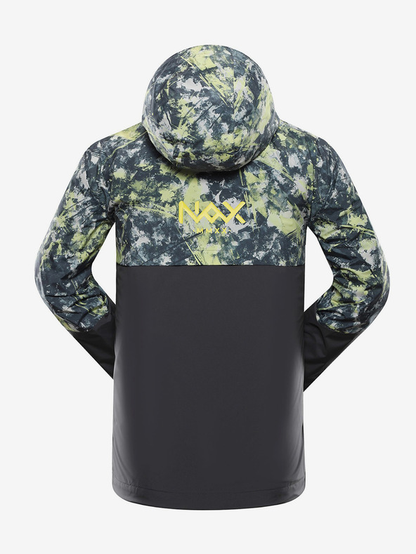 NAX Sárga és fekete férfi mintás kabát NAX ZALEW