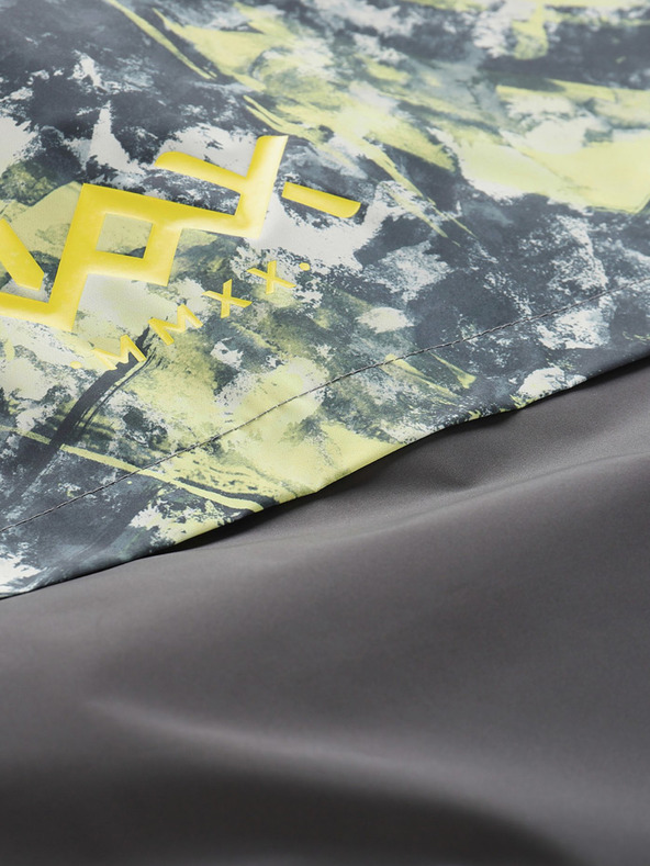 NAX Sárga és fekete férfi mintás kabát NAX ZALEW