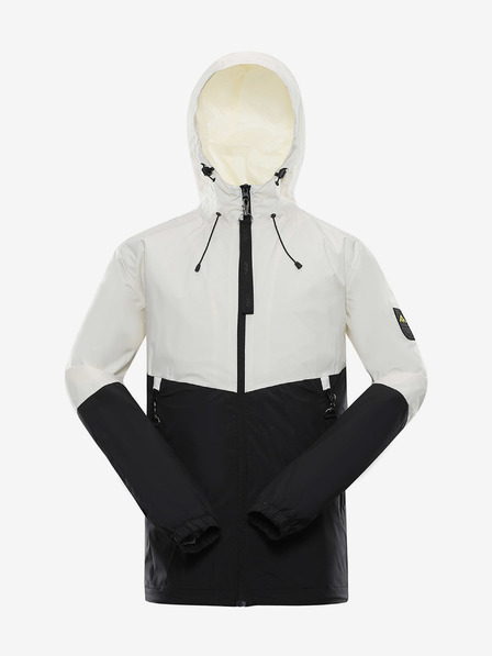 NAX Krémszínű és fekete férfi kabát NAX ZALEW