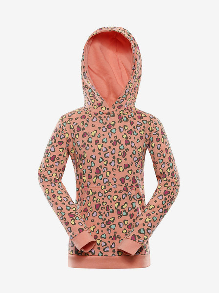 NAX Narancssárga női mintás pulóver NAX NALO