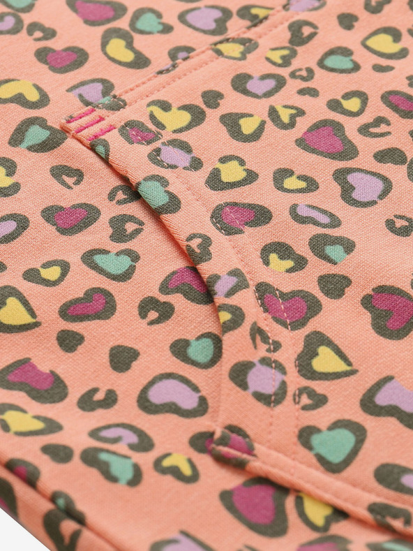 NAX Narancssárga női mintás pulóver NAX NALO