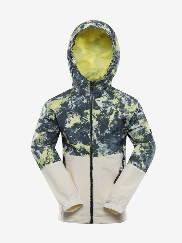 NAX NAX IMUFO Sárga és bézs színű, mintás gyerek dzseki