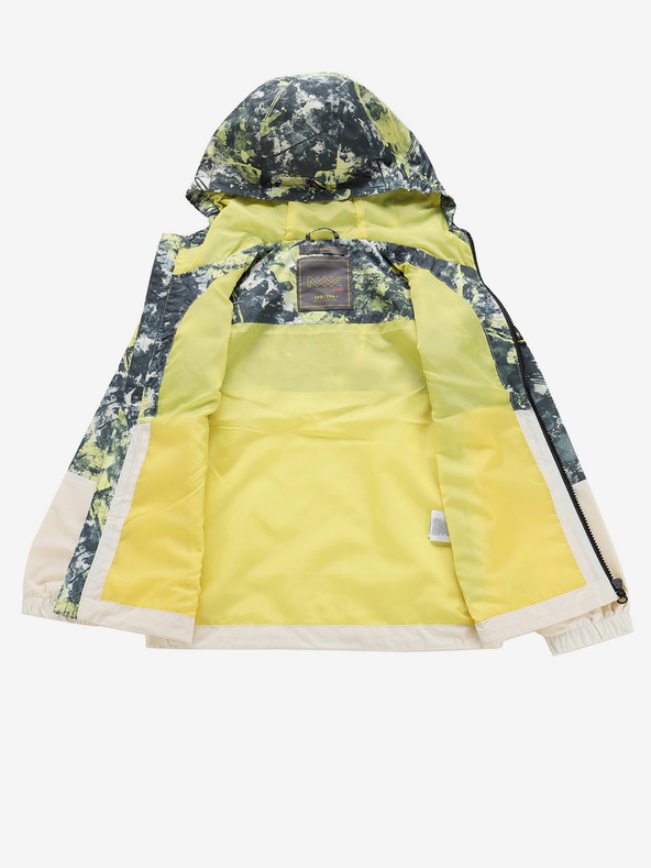 NAX NAX IMUFO Sárga és bézs színű, mintás gyerek dzseki