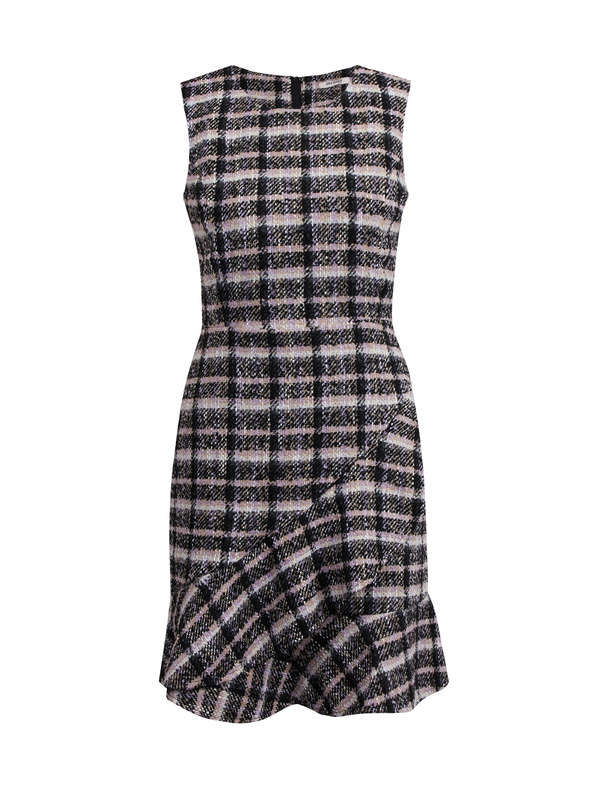 Orsay ORSAY rózsaszín és fekete női tweed ruha