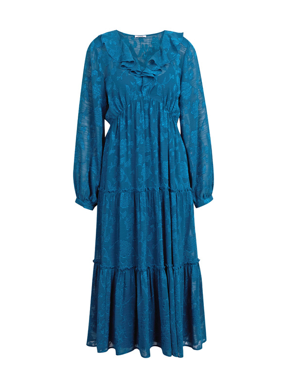 Orsay ORSAY kék női virágos midi ruha