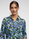 Orsay Zöld-kék virágmintás ing fazonú ruha ORSAY