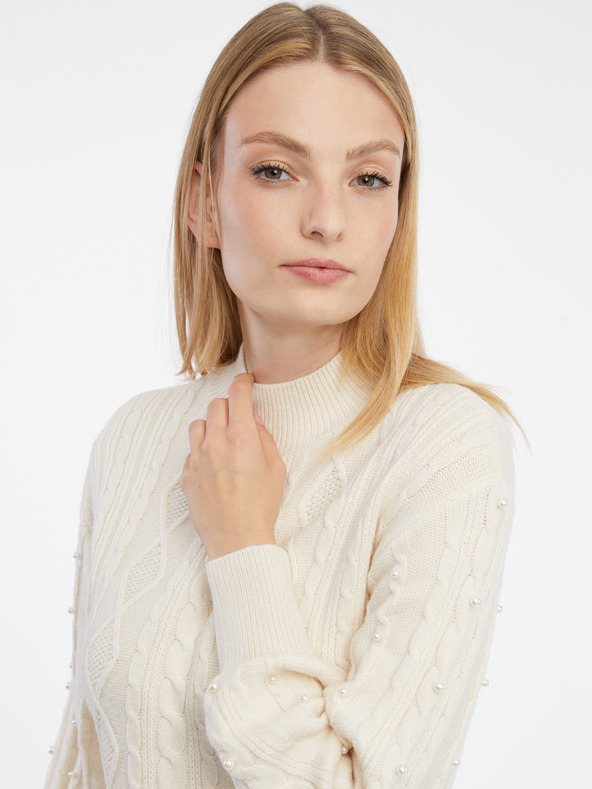 Orsay ORSAY krémszínű női pulóver ruha