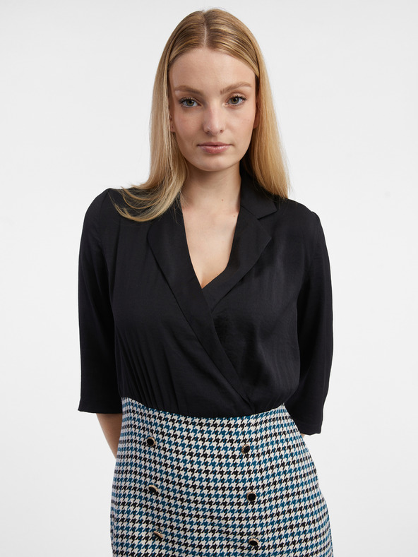 Orsay ORSAY fekete mintás női ruha