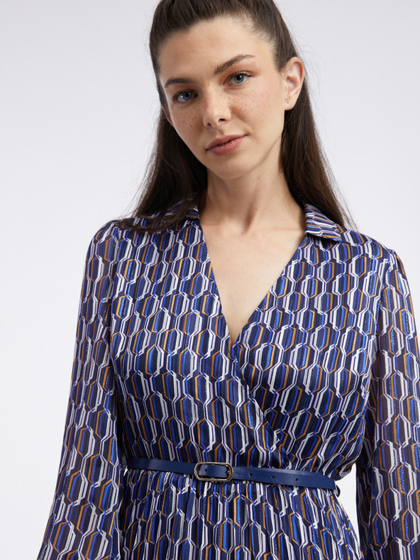 Orsay ORSAY sötétkék mintás női ruha