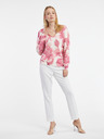 Orsay ORSAY rózsaszín-fehér női virágos pulóver ORSAY
