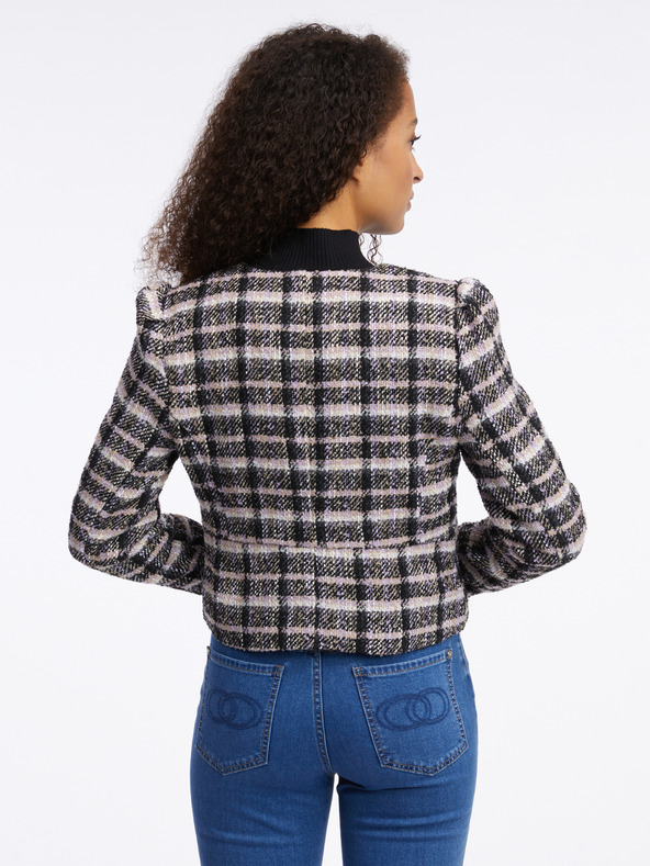 Orsay ORSAY fekete női kockás blézer