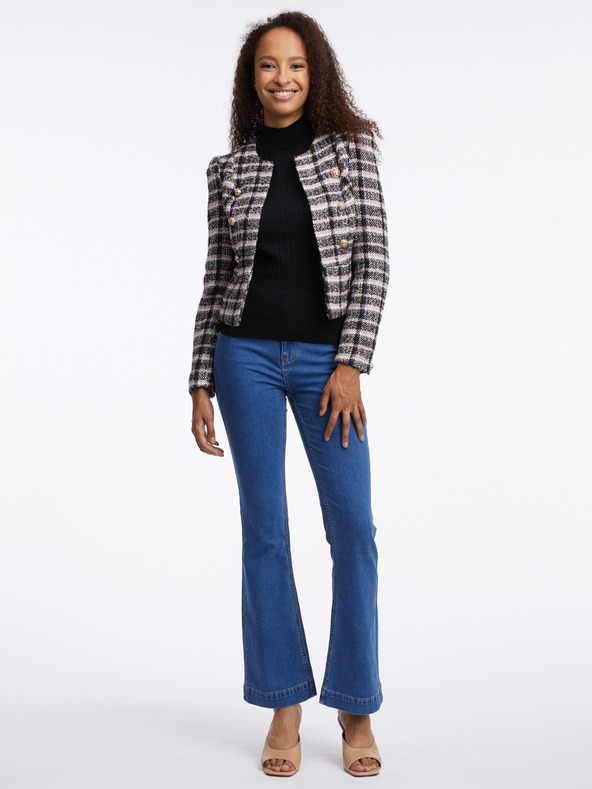 Orsay ORSAY fekete női kockás blézer