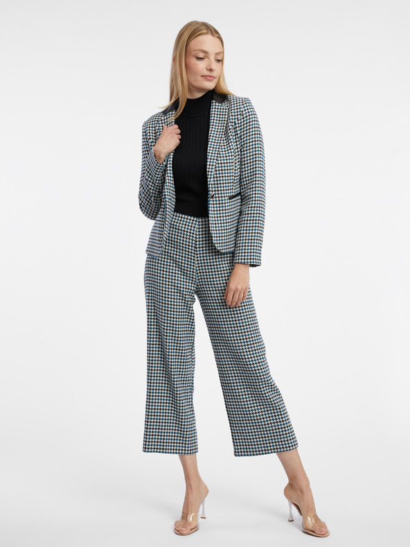 Orsay ORSAY fekete és kék női mintás dzseki ORSAY