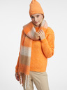 Orsay ORSAY narancssárga és bézs színű női kockás sál